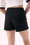 Crep Women's Black Asymmetrical Cut Slit Detailed Shorts Skirt High Waist Mini Skirt - 7