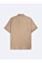 Linen Basic Beige Shirt - 3