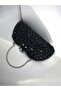 Black Square Stone Reversible Women's Evening Dress Bag - 3