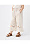 Rabbit & Mushroom Embroidered Girls' Pants - 6