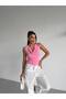 Sleeveless Degaje Collar Sandy Fabric Women's Blouse - 5