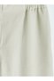 Beige Elastic Waist Wide Leg Women's Trousers from Güli̇s Gi̇yi̇m - 8