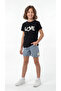 Ön Love Embroidered Girls' T-Shirt-Shorts Set - 2