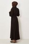 Belted Linen Effect Dress 46324 - 5