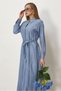 Belted Stone Printed Dress 45763 - 3