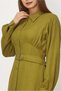 Belted Linen Effect Dress 46324 - 4