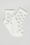 3 Pack Patterned Ankle Socks - 3