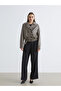 Nevavm Double-Breasted Collar Women's Leather Look Jacket - 4