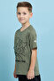 Printed T-Shirt with Crew Neck and Short Sleeves - 2