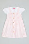 Solid Top and Checked Pinafore Set