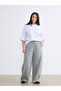 Two Mt Shop Quality Soulife Gray 3 Thread Rastered Plain Loose & Baggy Women's Sweatpants - 2