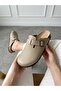 Women's Men's Genuine Leather Closed-Front Sabo Slippers Orthopedic Anatomical Cork Sole
