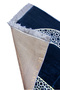 10-Piece Mihraplı Velvet Prayer Rug Set - for Distribution, Mevlüt, Hajj Umrah Gift - Navy Blue - 5