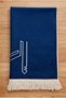 Special for Mother's Day - to My Dear Mother - Kaaba Patterned Velvet Prayer Rug with Fringes - Navy Blue - 3