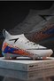Men's Football Cleats-Sock-Style Football Shoes for Astroturf and Grass Grounds Ice Gray