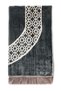 10-Piece Mihraplı Velvet Prayer Rug Set - for Distribution, Mevlüt, Hajj Umrah Gift - Gray - 5