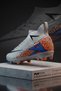 Rekor Sport Astroturf Football Shoe Set with Unisex Socks, Shin Guard, Training Bag, 4-Piece Advantage Ice Gray - 4