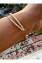 Gold Color Zircon Stone Cross Bracelet Does Not Tarnish - 3