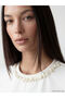 Original Oval Collar Stoned Soft Touch Women's T-Shirt - 3
