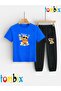 Take It Ayicik Printed T-Shirt and Sweatpants (Sweatpants with Pockets) Children's Top and Bottom Set