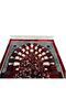 Islamic Prayer Mat – Floral Persian Style Velvet with Fringe, Soft Musallah Rug (Red, 80x120 cm) - 5