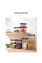 3 PCS of Different Size Kitchen Transparent Plastic Storage Jar Set 1800ml - 5