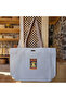 Dada Brew's Attack Arrivals for Coffee Printed Natural Canvas Tote Bag with Open Handle White - Small