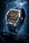 Phantom Skeleton Automatic Watch for Men – Luxury Open Skeleton Dial, Blue Silicone Strap, - 7