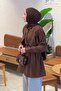 Cape Detailed Shirt Bitter Brown - 2