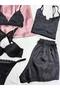 Satin Dressing Gown Nightgown Underwear Boxed Dowry Set 12 Pieces - 3