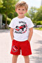 Simalya Kids Boys' Speed Racing Printed T-Shirt Shorts Set