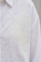 Women's White Shirt Plain Embroidery Detailed Long Sleeve Oversize Stylish Daily Smart Casual Blouse -Women's Shirt - 8