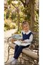 Girl's 3-Piece Set Baby Collar Heart Stone Shirt Sweater Pants Set - Holiday Set - 3