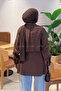 Cape Detailed Shirt Bitter Brown - 4