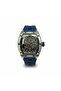 Phantom Skeleton Automatic Watch for Men – Luxury Open Skeleton Dial, Blue Silicone Strap,