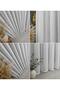 New-Kar600 Model Tulle Curtain, Wrinkle-Free, 1/3 Dense Pleated, Modern-Stylish Design, Custom Size - 3