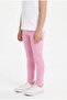 Girls Basic Solid Leggings - Pink color - 3