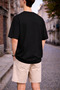 Unisex Paris Written Minimal Oversize T-Shirt 100% Cotton Casual Basic - 4