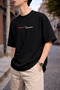 Unisex Paris Written Minimal Oversize T-Shirt 100% Cotton Casual Basic - 2