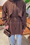 Cape Detailed Shirt Bitter Brown - 3