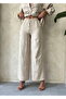 Embroidered Trousers - Stone |   F1900 - 4