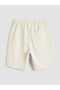 Nevavm Boys' Linen Blend Shorts with Elastic Waist - 3