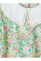 Original Bebe Collar Floral Patterned Girl's Dress - 4