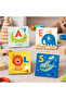 English Alphabet Poster Set – Educational Wall Chart for Children's Room (with Cute Animal and Object Figures)
