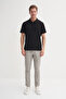 Polo Collar Men's Black T-Shirt Caz 40480 - 2