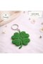 Lucky Keychain 4-Leaf Clover Keychain Gift, 100% Cotton Organic Amigurumi Knitted - 2