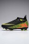 Rekor Sport Astroturf Football Shoe Set with Unisex Socks, Shin Guard, Training Bag, 4-Piece Advantage Black-Yellow - 3