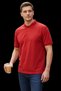 Regular Fit Cut Plain Polo Collar Short Sleeve T-Shirt - 2