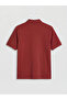 Red Polo Collar Pique Men's T-Shirt - 2