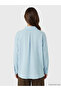 Nevavm with Difference Lcw Modest Blue Textured Sequin Detailed Women's Shirt Tunic - S6T115Z8-1E7 - 4